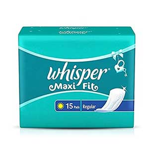 Whisper Maxi Fit Regular Sanitary Pads 15 Pads 1 PC (1)
