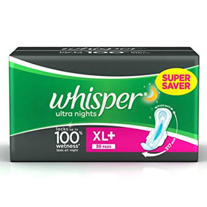 Whisper Ultra Nights XL+ 30 Pads 1 PC (1)