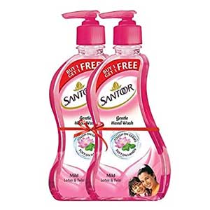 Santoor Handwash Lotus  Tulsi 1+1 430 ML (1)