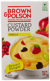 Brown  Polson Custard Powder Vanilla 100 GM (1)