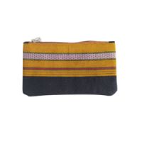 Khan Clutch (Black With Orange) 1 PC (1)